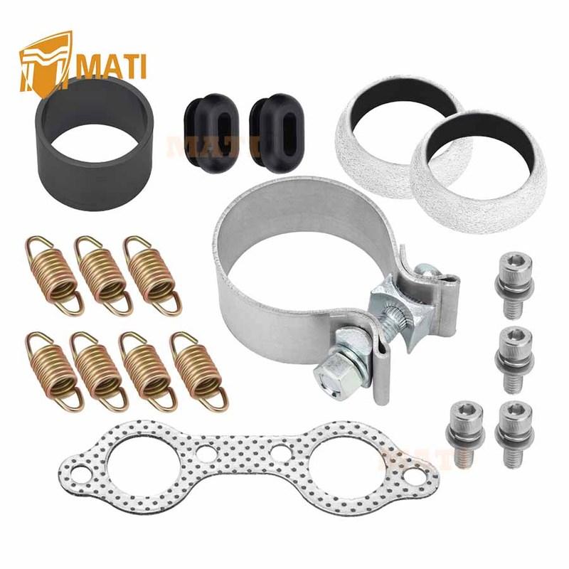 Exhaust Manifold Spring Gasket Rebuild Kit for Polaris RZR 800 2008-2011 RZR S 800 2009-2011 RZR 800 4 2010-2011 7081382 5250091