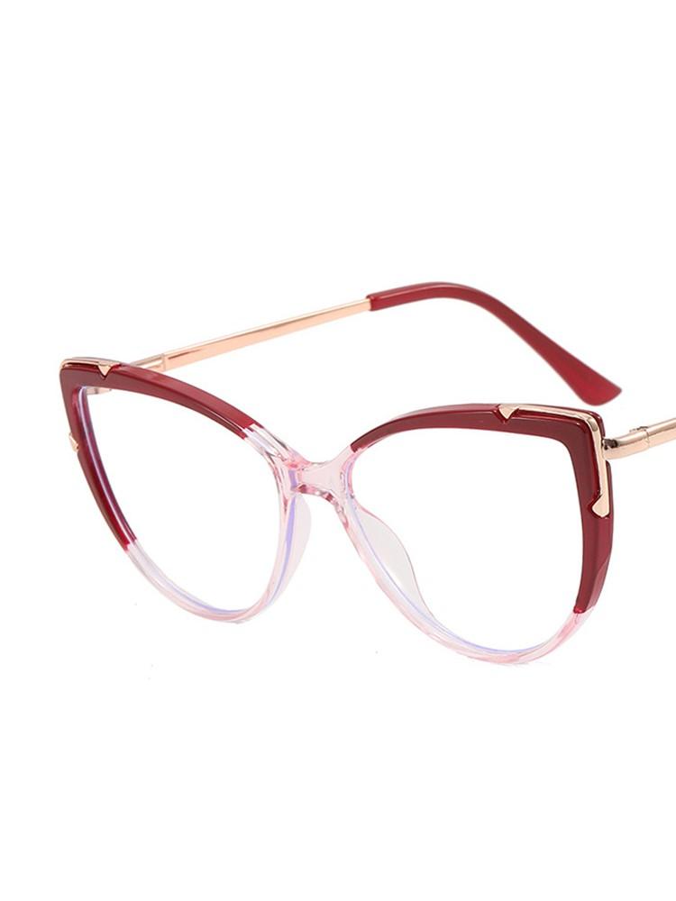 Durable Metal Metal Cat Eye Eyeglasses Spectacle Frame Frame Female Trendy Lightweight TR90 TR90 Designer Style Style Latest Trend Cateye Computer