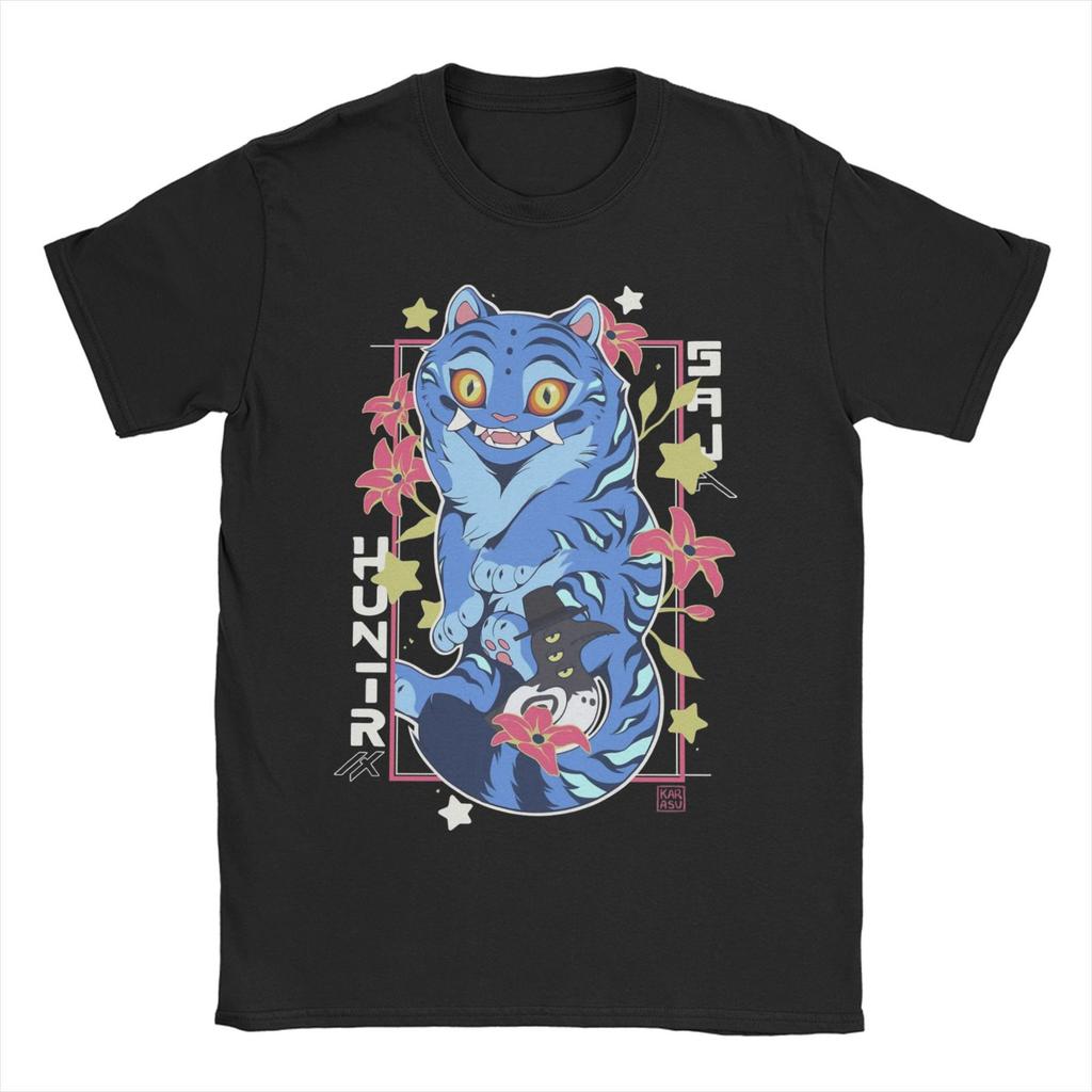 Americanstyle New Mens Tshirt Kpop Demon Hunter Tiger Bird Demon Hunter Tiger Print Tshirt Harajuku Style Streetwear Unisex