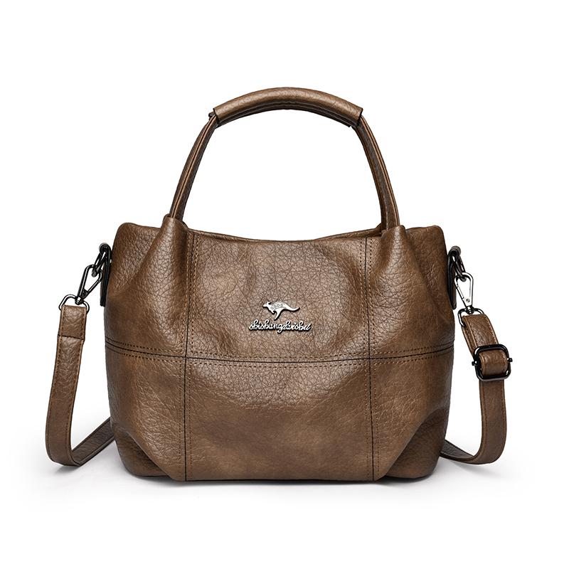 

New Women Soft Leather Top-Handle Bags Luxury Designer Handbag Solid Color Ladies Shoulder Crossbody Bag And Purse Commuting Sac хакі