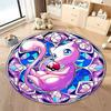 1PC Cute PokemonEevee Charizard Print Round Rug Living Room Bedroom Decor Indoor Floor Mat Decor Carpet for Teens  Adult Gifts