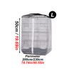 1PC Zippered Parrot Cage Mesh Cover Dust Breathable Design for All Cage Shape Reusable Pet Parrot Bird Cage Cover for Home Decor