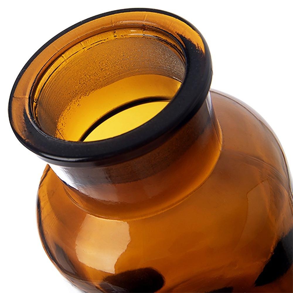 Bruine Glazen Fles met Kurk voor Cosmetica Kruiden Specerijen Thee 0,25