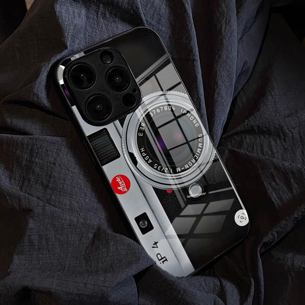 Vintage Retro Camera Phone Case For IPhone 17 Pro Max 15 Pro 16 14 Plus 12 13 Mini 11 Pro Shockproof Glass Cover