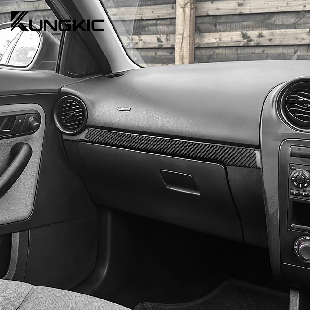 Carbon Fiber Style Interior Sticker for Seat Ibiza 6L 2003-2008 LHD RHD Dashboard Trim Decal