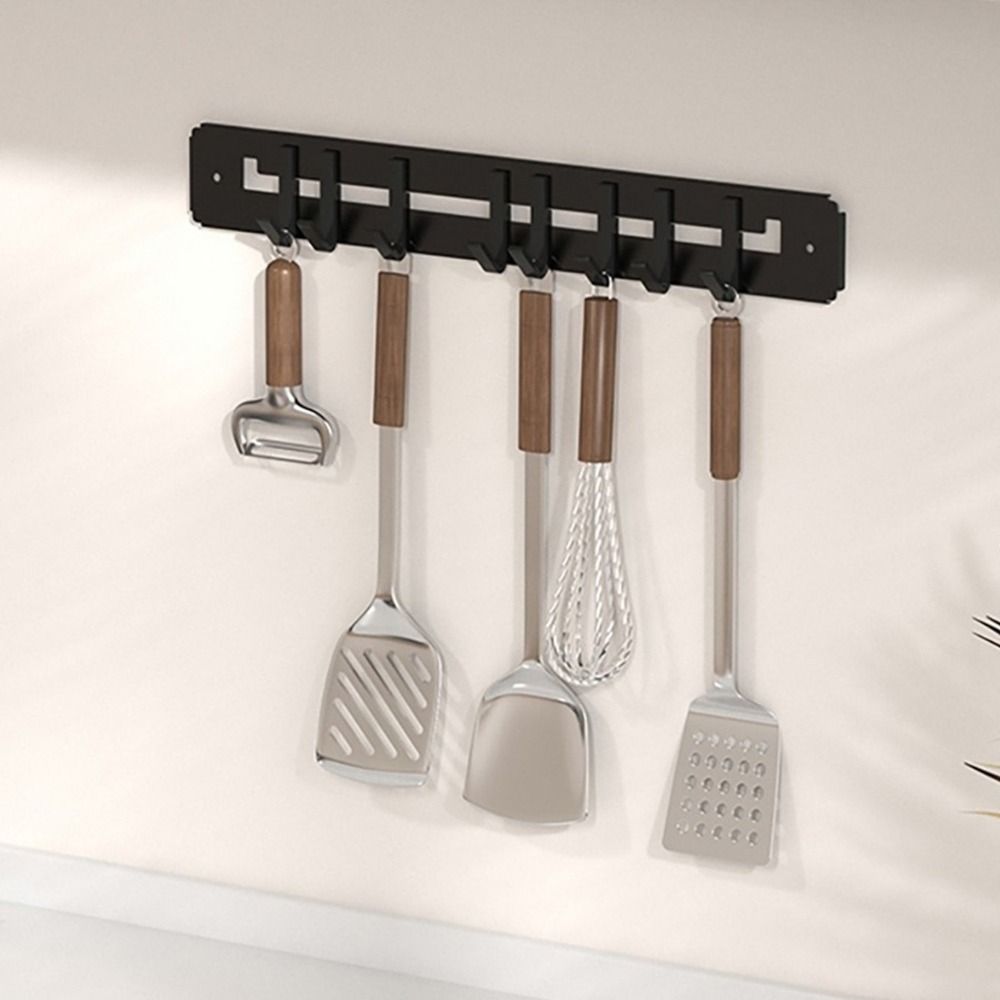 Carbon Steel Utensils Storage Row Hook Large Capacity Sundries Storage Hook  Entrance