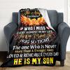 1PC Son Memorial Quote Blanket, Throw For Sofa, Bed, Travel, Printing Blanket With Soft And Warm Fabric Yy250918187