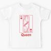 Queen of Hearts Playing Card Kids T-Shirt