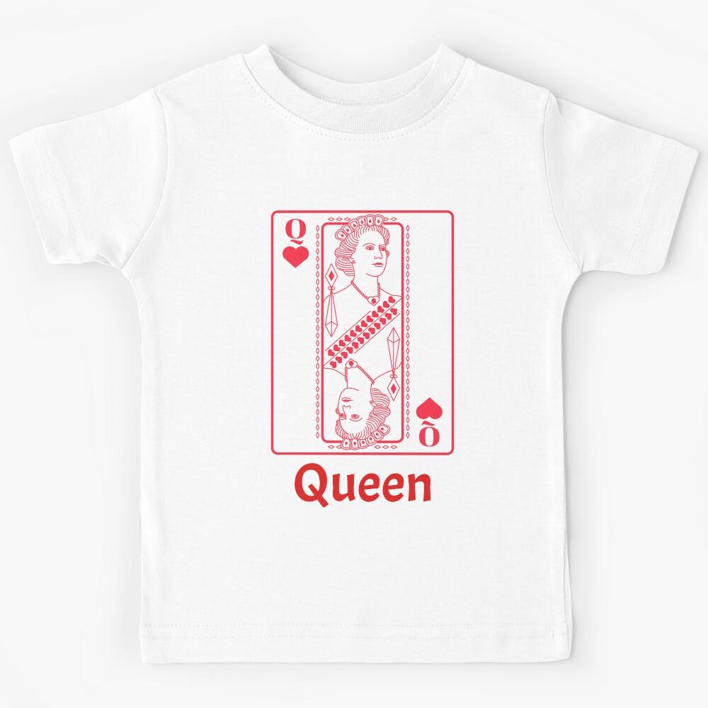 Queen of hearts Playing Card Kids T-Shirt 150
