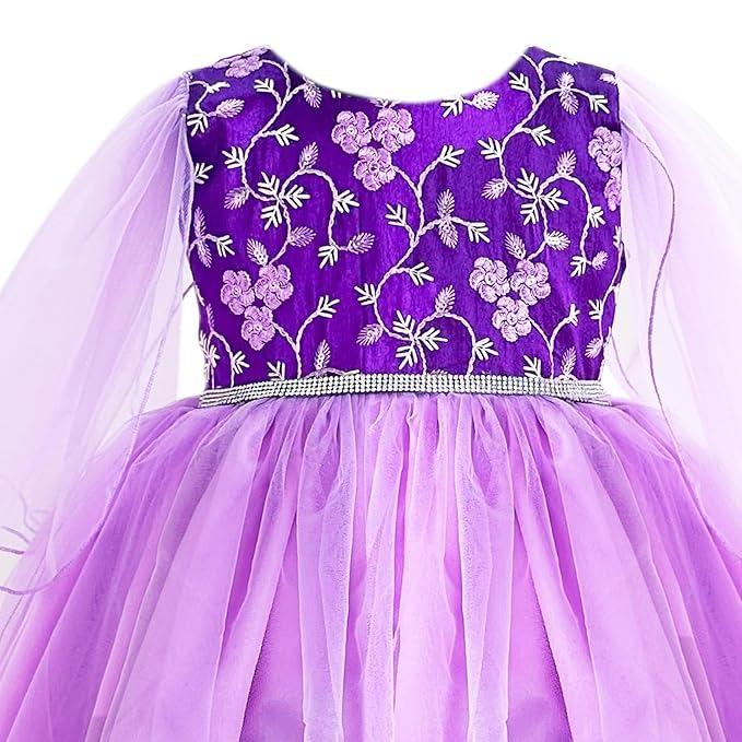 Платье для девочек, Girls Dress Embroidery Fancy (Lavender & Violet), Stanwells Kids