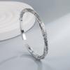 Silver-Plated Bohemian Mobius Strip Cuff Bracelet for Women
