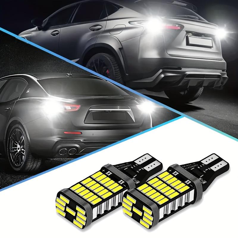 2pcs T15 W16W Led Super Bright 921 912 T16 902 LED Bulbs High Power 45pcs 4014SMD For Car Reversing Light White 12V, Without Battery