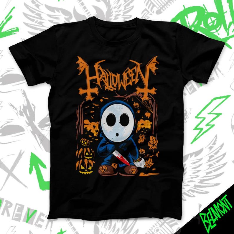 Shy Halloween kids T-Shirt Unisex Shirt Heavy Metal Shirt Video Game Tee Gamer Clothing 150