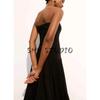 Spring New Women clothes European and American Simple Style Tube Top Sleeveless Long Mini Dress 1239043