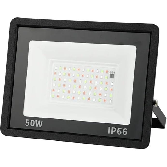 LED RGB Floodlight Reflector Outdoor Lighting AC 220 20W 30W 50W 100W IP66 Waterproof Outdoor RGB Spotlight Landscape Lighting for