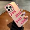 Simple English letter Phone Case For iPhone 17,16,15,14,13,12,11,Pro Max,Plus Candy Silver Cover
