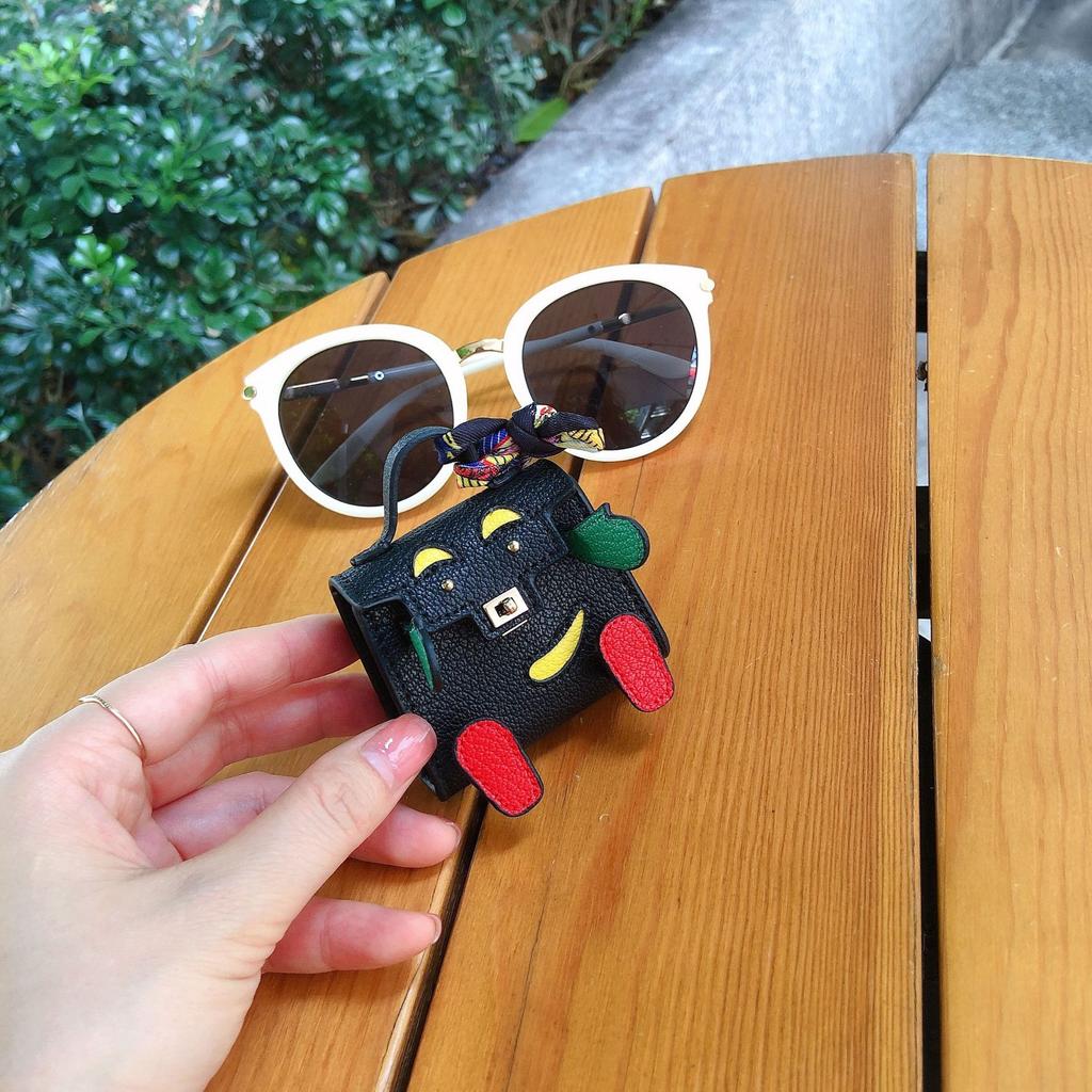 Microfiber Leather Bag Pendant Car Pendant Little Monster Female Japan And South Korea Trend Small Bag Guochao