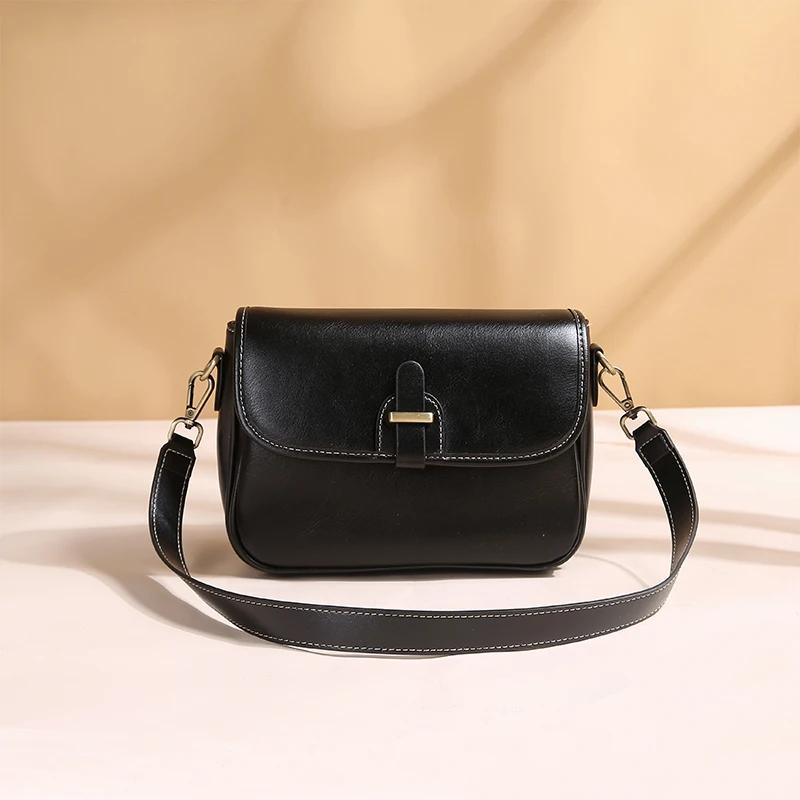 Damen Schultertasche aus echtem Leder Luxus Designer Taschen für Damen Mode kleine quadratische Umhängetasche