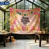Gifts Birthday Celebration Banner, Pink Polyester Backdrop for Party Decorations