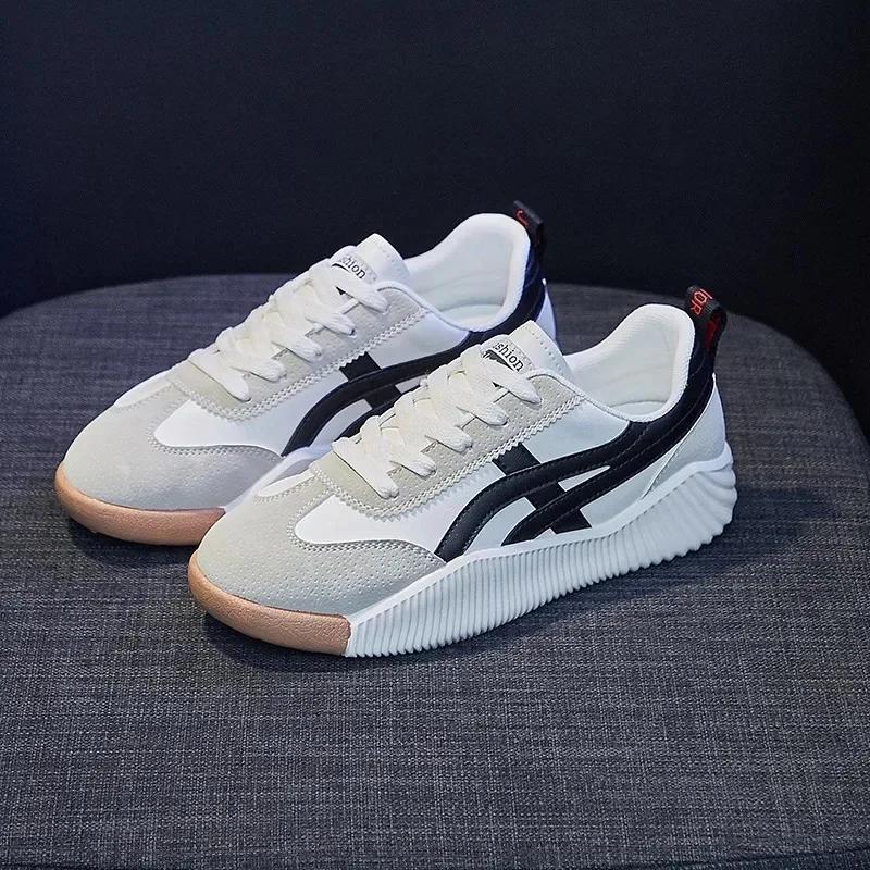 Fashion Women's Sneakers Outdoor Casual Sport Running Shoe Lace Up Platform Vulcanize Shoes for Women Comfort Tennis Shoes Zapatos Mujer