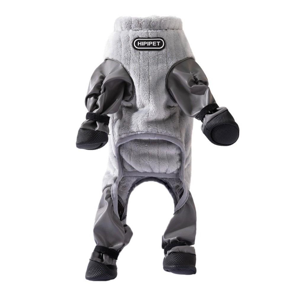 Thickened Pet Dust-proof Pants Full Body Pet Jumpsuit Cozy Dog Winter Coat for Outdoor Walks