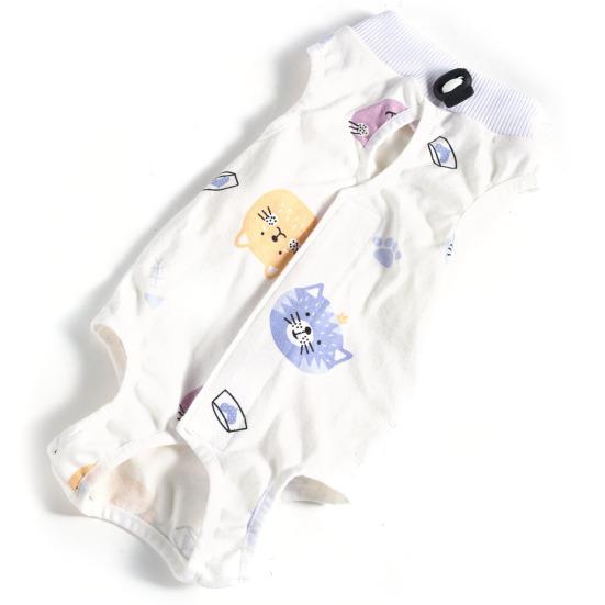 Cat Weaning Suit Cartoon Pattern Anti-licking Skin-friendly Pet Cats Surgical Recovery Suit Pet Supplies