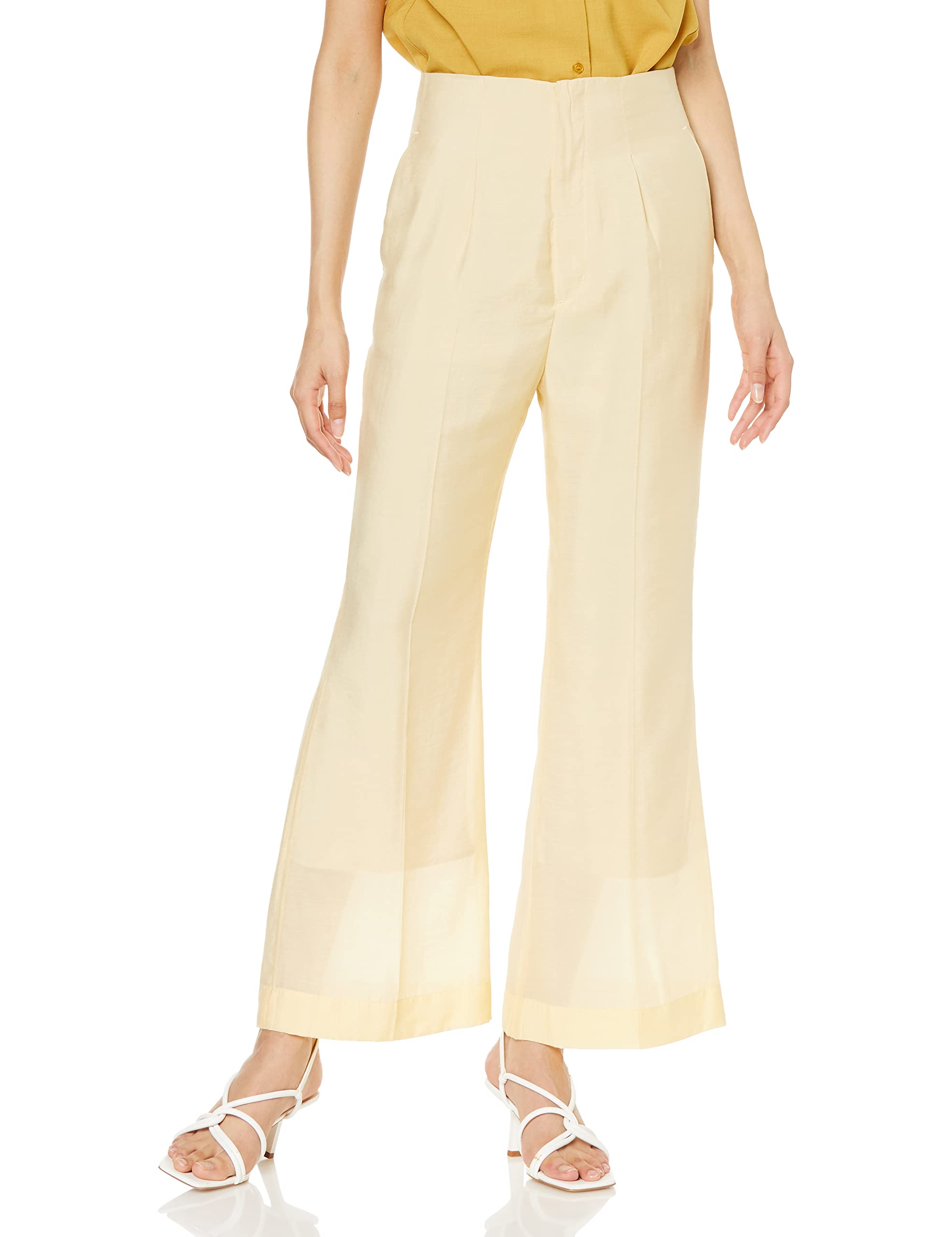 

FRAY I.D. Sheer Flare Pants FWFP222051 Women s YEL 0