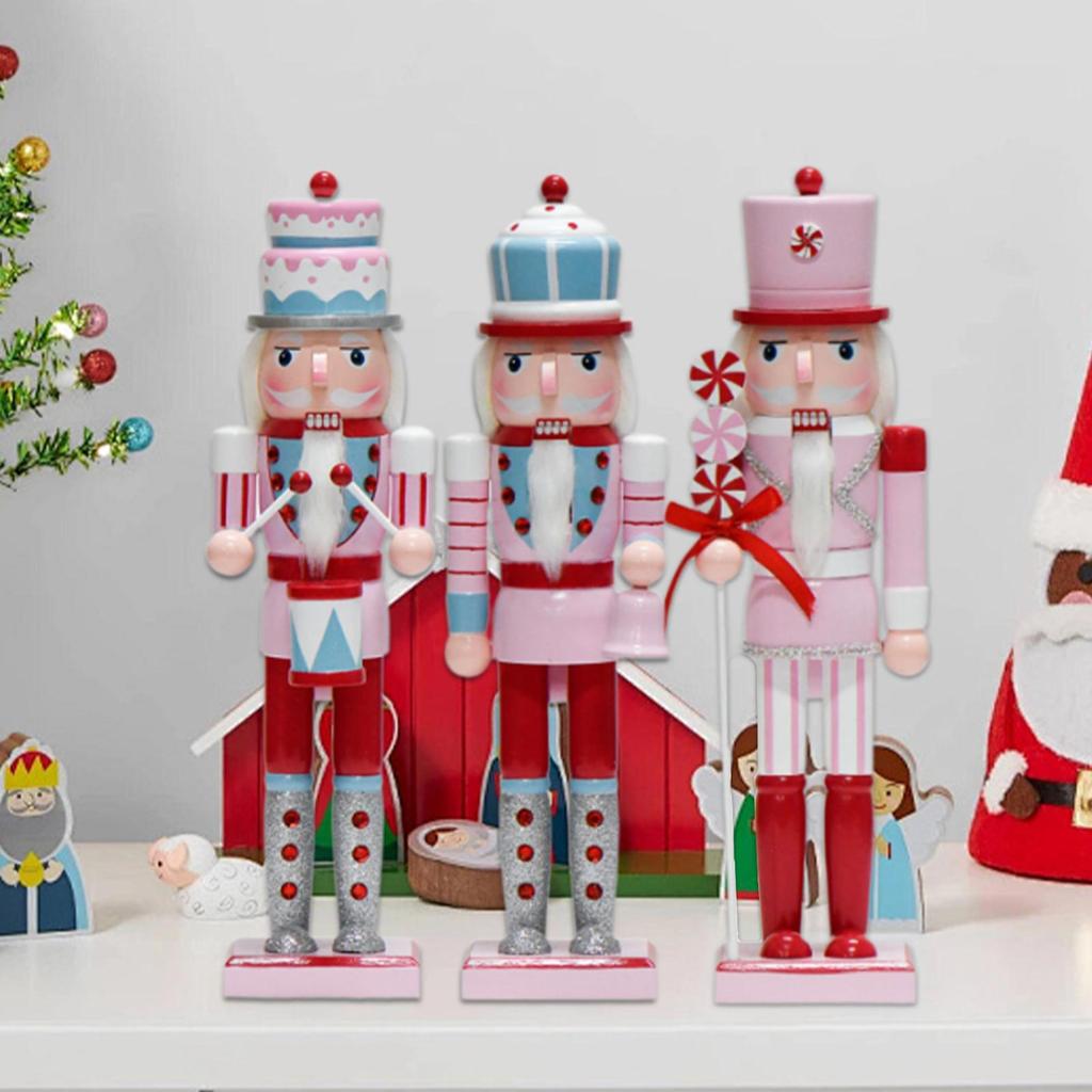 Christmas Nutcracker Soldier Height 15inch Traditional Nutcracker Figurine for Garden Bedroom Fireplace Party Favors Holiday