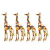 4 STÜCKE Cartoon Giraffe Brosche Exquisite Bunt Elegant Aluminiumlegierung Mode Giraffe Brosche für Damen