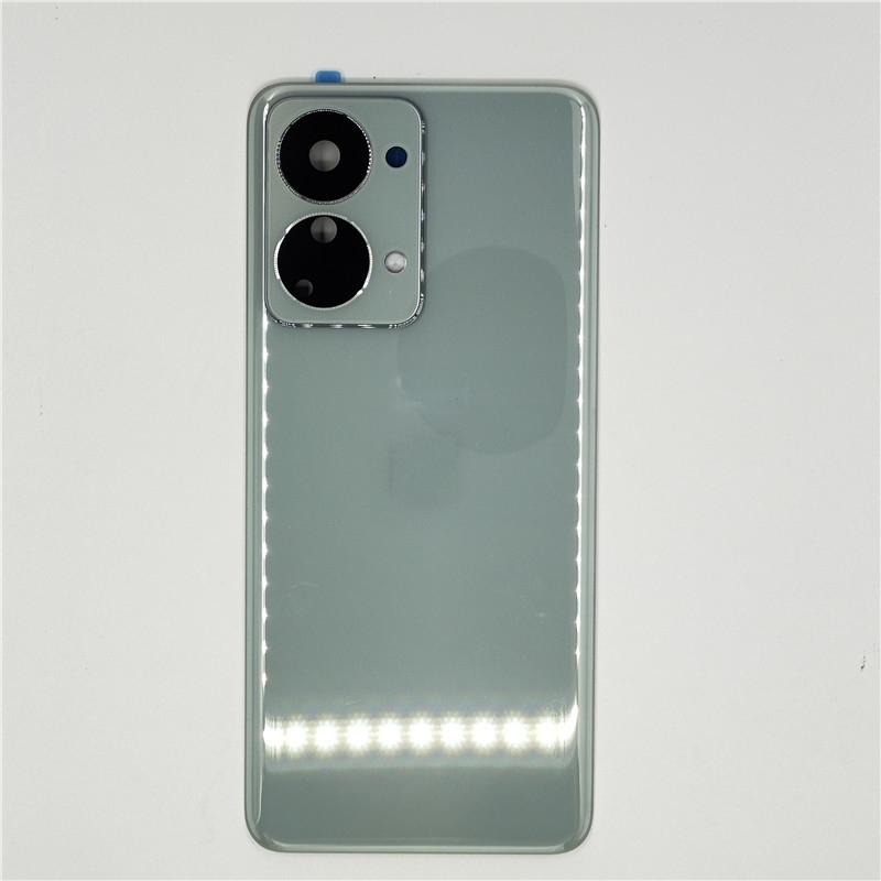 Glas Akkuabdeckung Hart Für OnePlus Nord 2T CPH2399 Rückseite Deckel Gehäuse Panel + Klebstoff + Kameralinse grün
