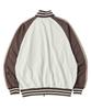 Travel Combination Raglan Jersey Track Jacket Brown