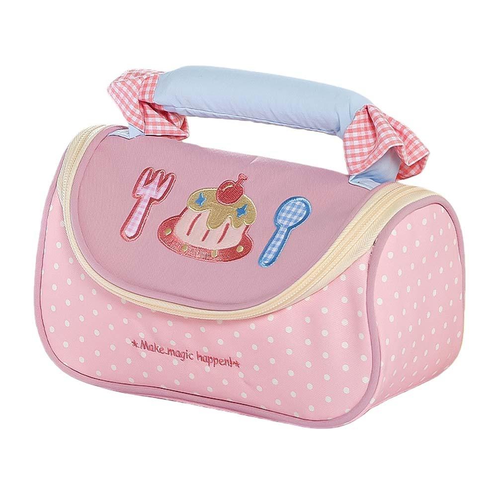 Flowers Korean Style Stationery Bag Multi-layered Pen Bag Pencil Pouch  Student Pink 21cm