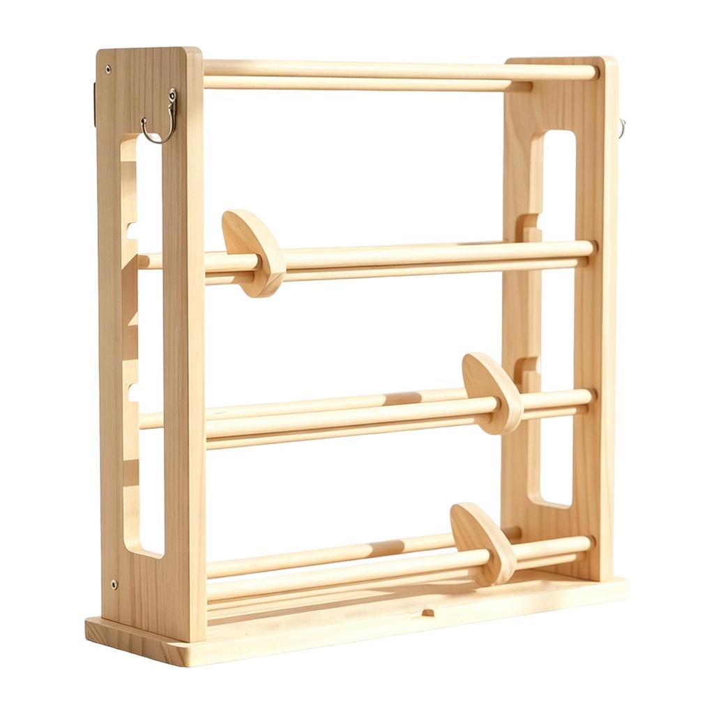 Wood Ribbon Organizer Display Sewing Thread Stand Lightweight Spool Holder Dispenser for