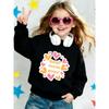 Mother'S Day Print Pattern Girls' Round Neck Sweatshirt 0-3 Years Comfortable And Durable Best Choice for Baby Outdoor