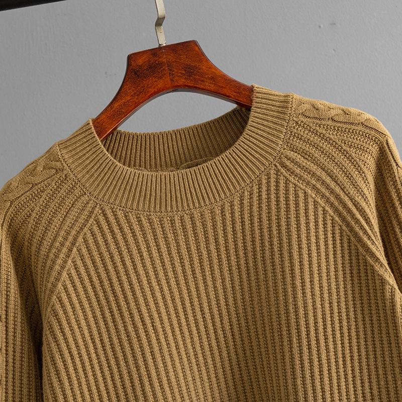 2025 Autumn/Winter Women's Loose Knit Round Neck Sweater