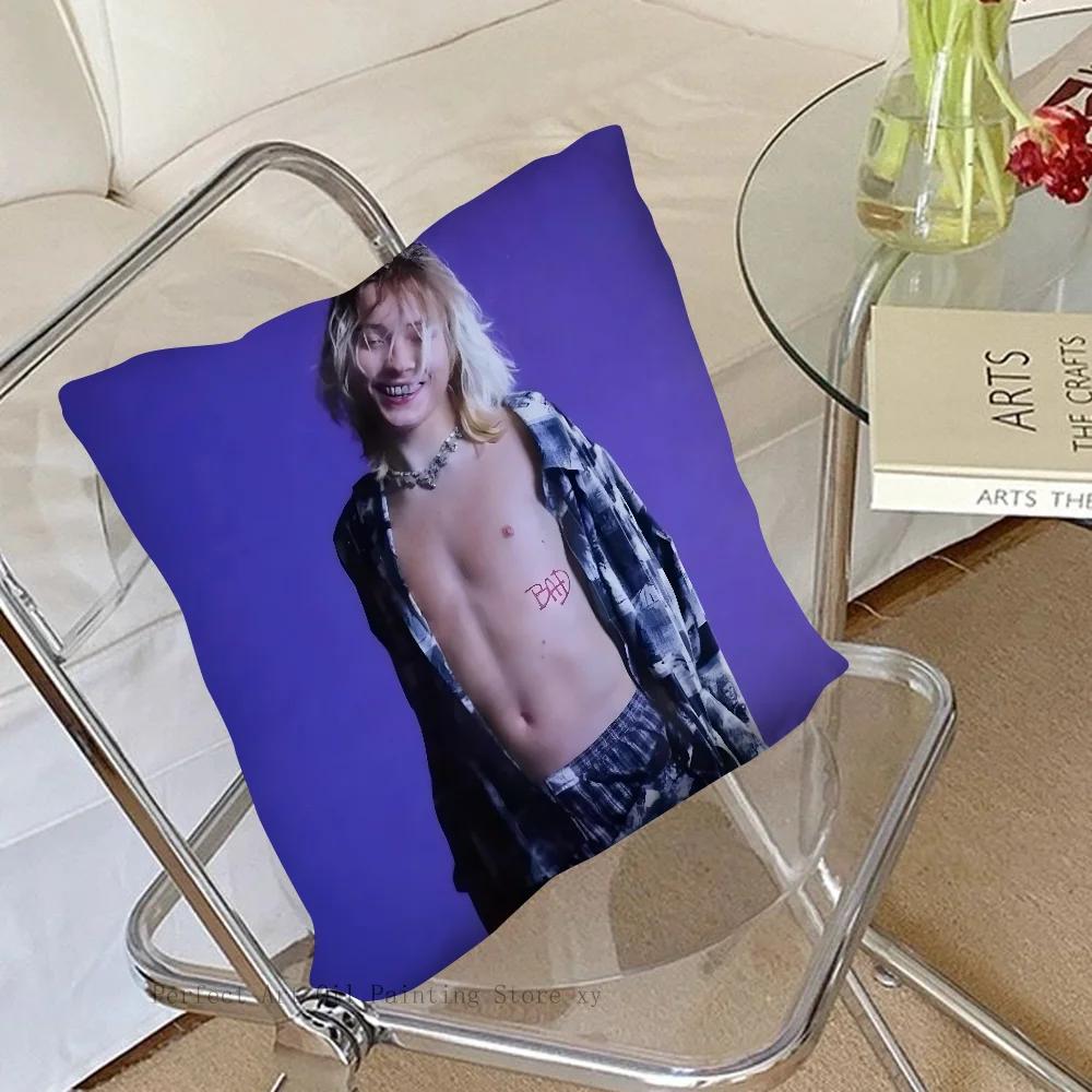 American N-Nettspend Rapper Pillow Case Square Pillow Bedroom Sofa Leisure Comfort Cushion Car Living Room Home Decoration