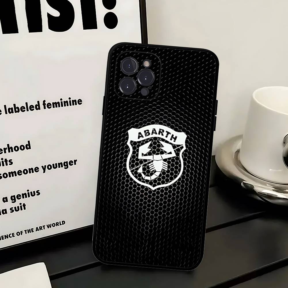 A-AbarthS-S Logo Phone Case For Iphone 17 Air 16 15 14 13 12 11 Pro Max 16 15 14 Plus TPU Soft Case