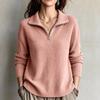 Women's V-Neck Long Sleeve Pullover Sweater for Casual Daily Wear