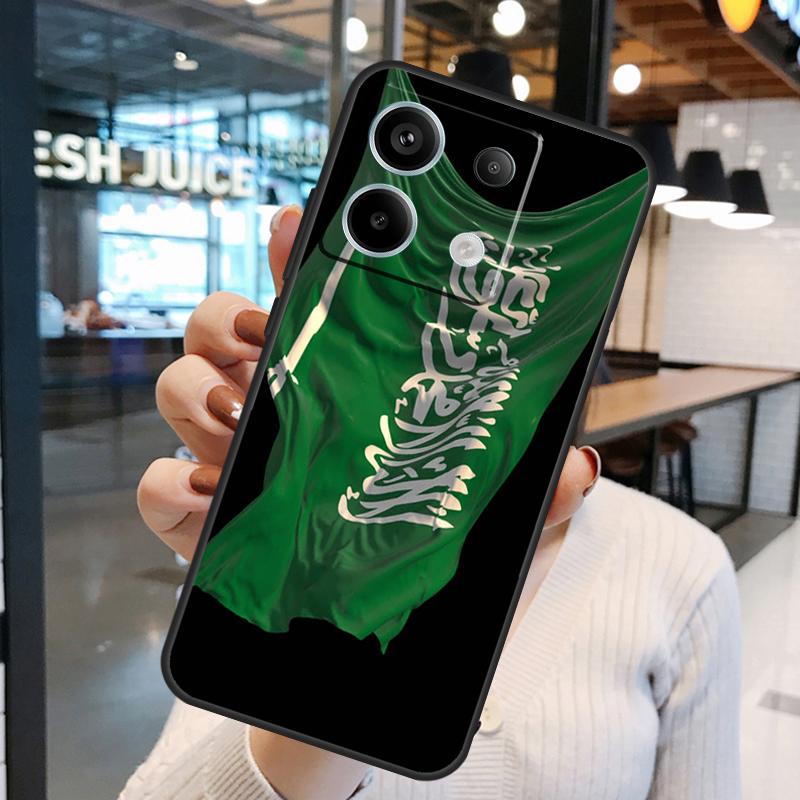 Saudi Arabia Flag Case For Xiaomi Redmi Note 11 9 10 12 13 14 15 Pro Plus Redmi 15 15C 10C 12C 13C 14C Cover Redmi Note 11