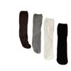 Splicing Breathable Socks, Thick Thread Knitted Particles, Solid Color Push Stockings, Versatile Calf Socks