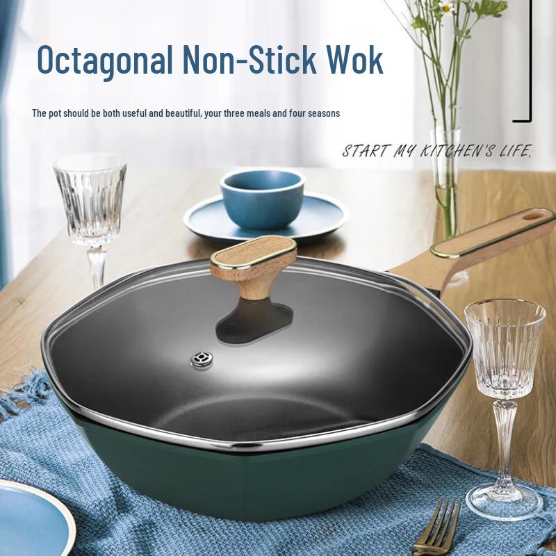 Hanle SDO-009 Octagonal Non-stick Wok