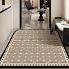 Entrance Doormat Welcome Rug Stain-resistant Wear-resistant Floor Mat Solid Color Geometric Pattern Carpet Home Decoration Rugs