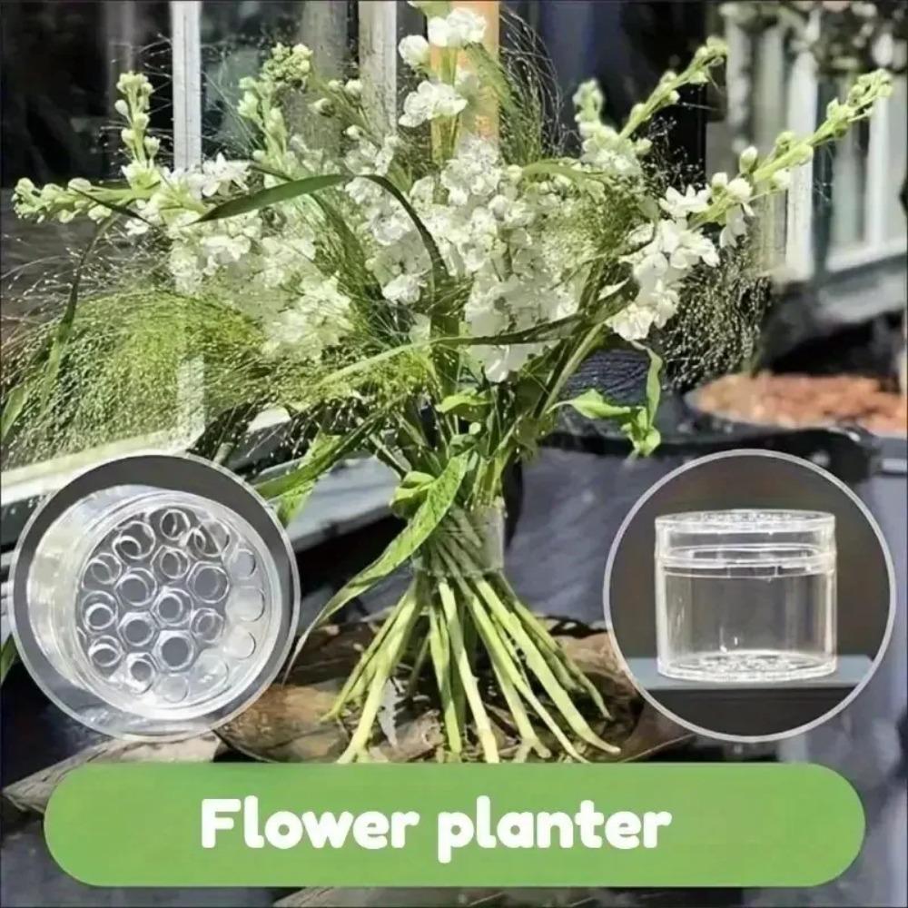 Spiral Ikebana Stem Holder Sturdy Clear Flower Arrangement Holder DIY Floral Art Accessory Table Centerpiece for Party Wedding