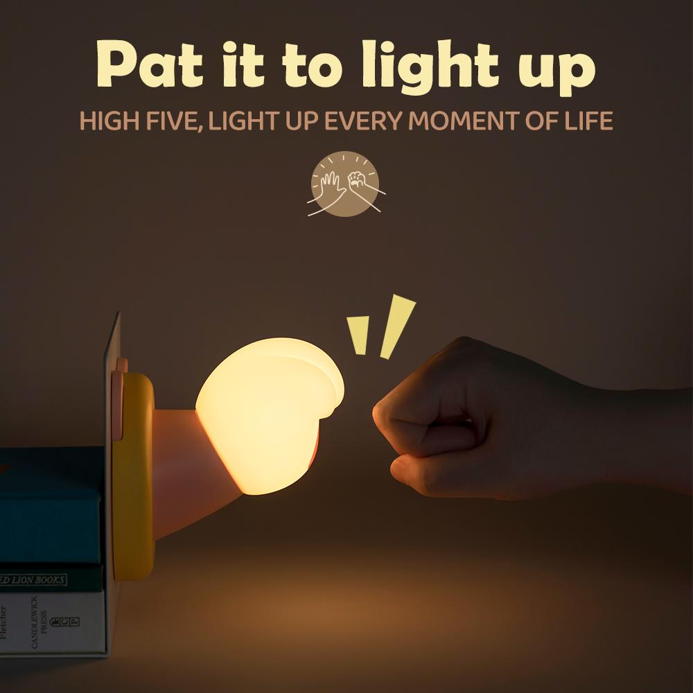 Novelty Handheld Night Light Funny LED Nursery Nightlights For Bedroom Decorations Rechargeable Touch Control Beside Lamp