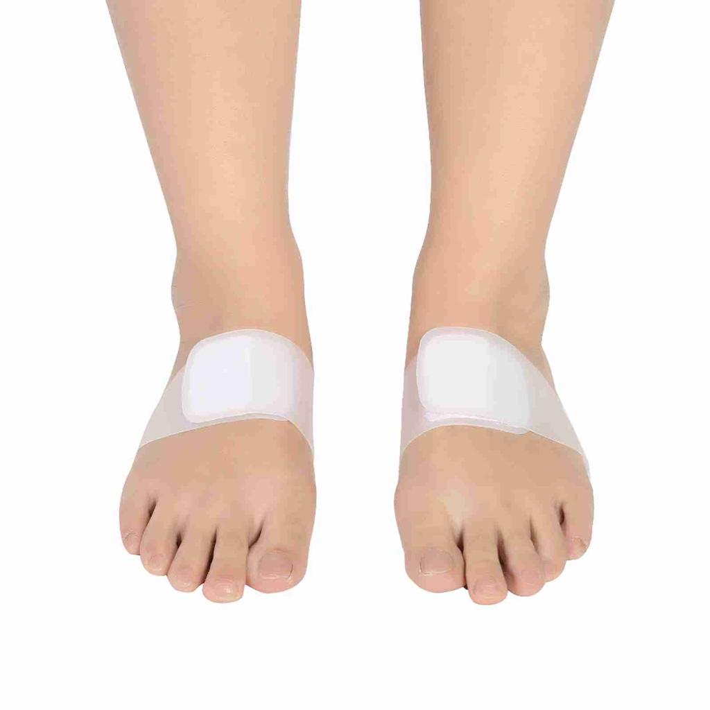 Silicone Feet Foot Arch Support Cushion Shoe Insoles Pads White