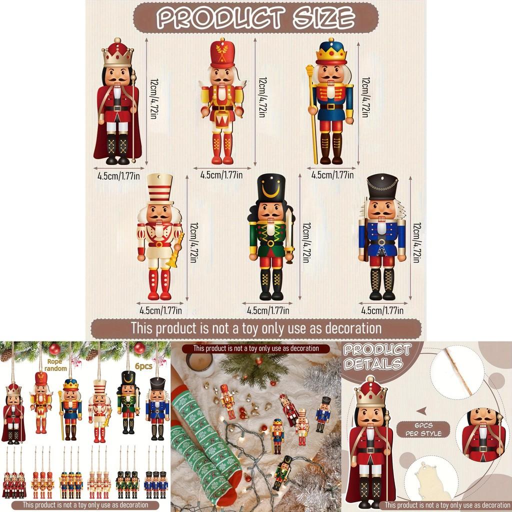 Charming Wooden Nutcracker Soldier Christmas Decoration Perfect For Festive Celebrations