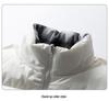 2025 Men's Water-Repellent Winter Down Jacket, Warm Stand Collar, Double-Sided Plaid Puffer