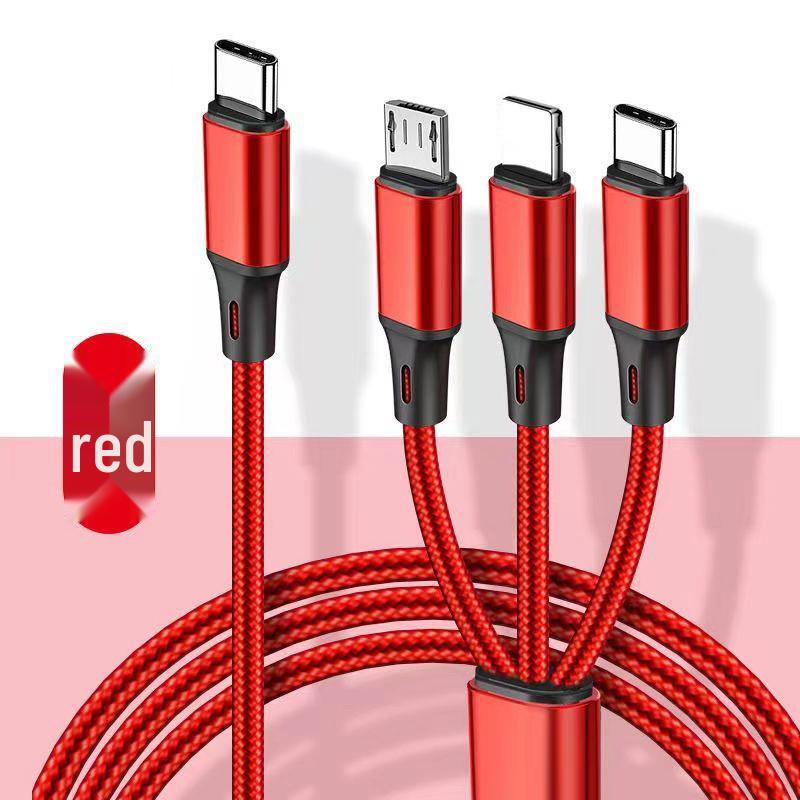 

Плетеный 5-в-1 кабель для зарядки Huawei Type-C PD TYPE-C One to Three