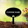 Custom Metal Garden Stakes Heartwarming Lawn Decor Iron Art Gift for Loved Ones Personalized Sign