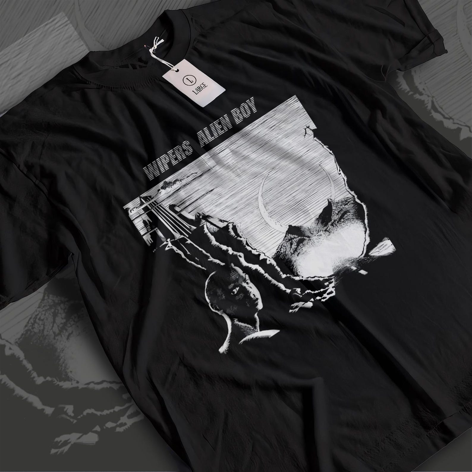 Wipers Shirt | Alien Boy Punk Rock Tee | Greg Sage Portland Punk Band Merch | 80s Post-Punk Graphic T-Shirt XL